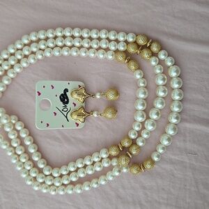 Vintage earrings and necklace set